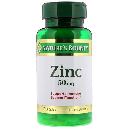 Nature's Bounty, Zinc, 50 mg, 100 Caplets Review