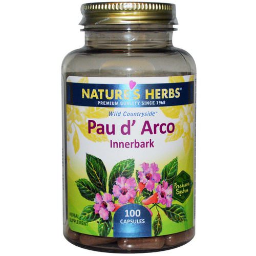 Nature's Herbs, Pau d' Arco, Innerbark, 100 Capsules Review