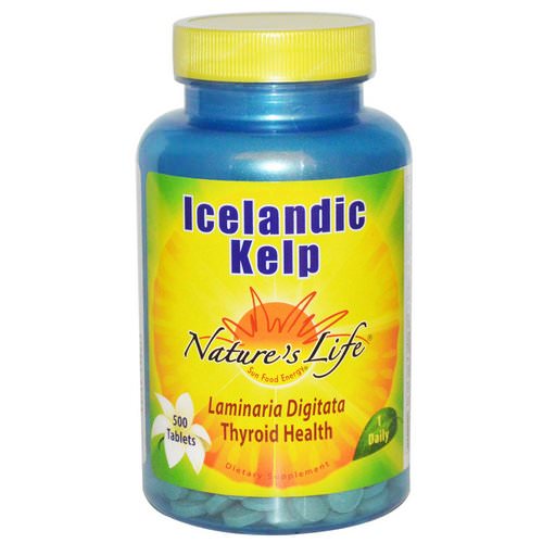 Nature's Life, Icelandic Kelp, 500 Tablets Review