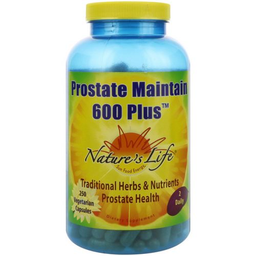 Nature's Life, Prostate Maintain 600 Plus, 250 Vegetarian Capsules Review