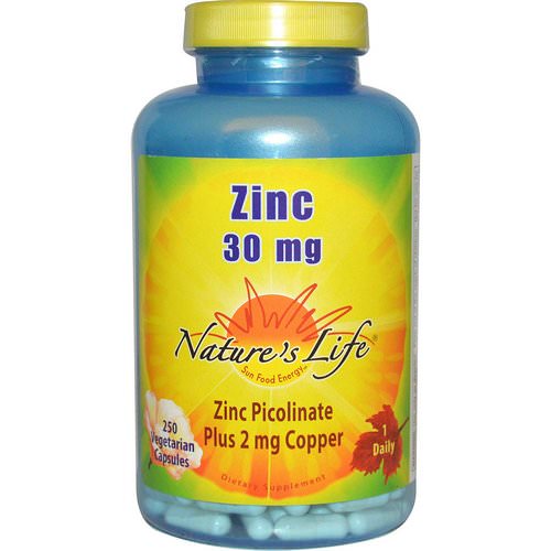 Nature's Life, Zinc, 30 mg, 250 Veggie Caps Review