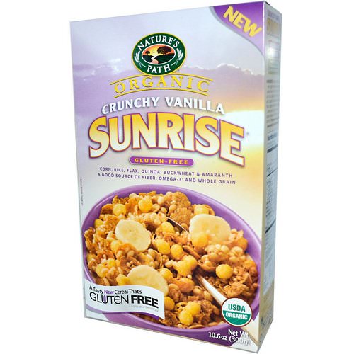 Nature's Path, Organic, Sunrise Crunchy Vanilla Cereal, Gluten Free, 10.6 oz (300 g) Review