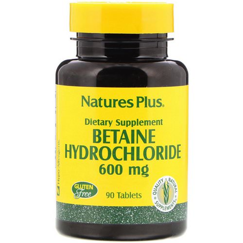 Nature's Plus, Betaine Hydrochloride, 600 mg, 90 Tablets Review