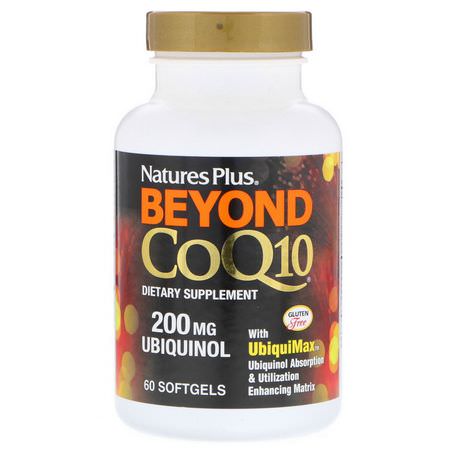 Nature's Plus Ubiquinol CoQ10 - 輔酶Q10, 泛醇, 抗氧化劑, 補品