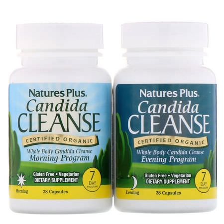 Nature's Plus Detox Cleanse Candida Yeast Formulas - 酵母菌, 念珠菌, 女性健康, 清潔