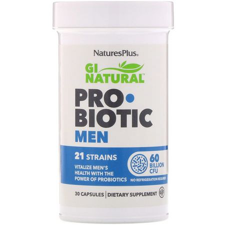 Nature's Plus Probiotic Formulas Men's Formulas - 男性, 男性健康, 益生菌, 消化