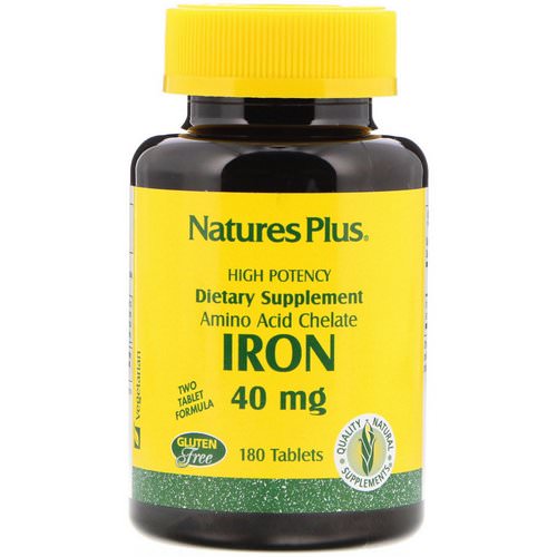 Nature's Plus, Iron, 40 mg, 180 Tablets Review