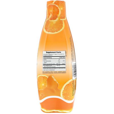 流感, 咳嗽: Nature's Plus, Liquid C Supplement, Natural Orange Flavor, 1000 mg, 30 fl oz (887.10 ml)