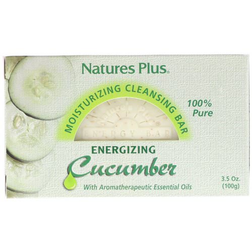 Nature's Plus, Moisturizing Cleansing Bar, Energizing Cucumber, 3.5 oz (100 g) Review