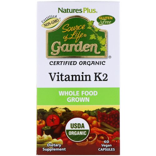 Nature's Plus, Source of Life, Garden, Vitamin K2, 60 Vegan Caps Review