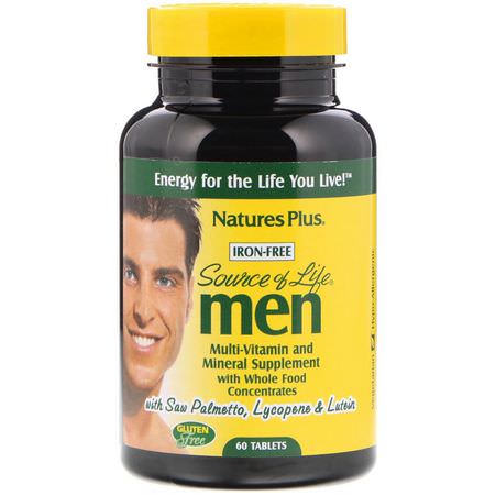 Nature's Plus Men's Multivitamins Multivitamins - 男人的多種維生素, 男人的健康, 補充