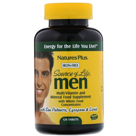 Nature's Plus Men's Multivitamins Multivitamins - 男人的多種維生素, 男人的健康, 補充