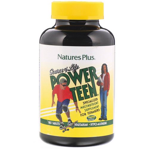 Nature's Plus, Source of Life, Power Teen, 180 Tablets Review