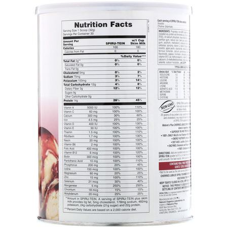 代餐, 體重: Nature's Plus, Spiru-Tein, High Protein Energy Meal, Cherries Jubilee, 2.1 lbs (960 g)