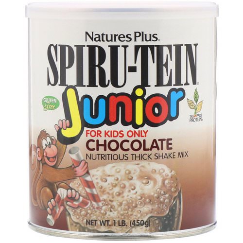 Nature's Plus, Spiru-Tein Junior, Nutritious Thick Shake Mix, Chocolate, 1 lb (450 g) Review