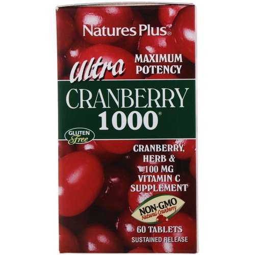 Nature's Plus, Ultra Cranberry 1000, 60 Tablets Review