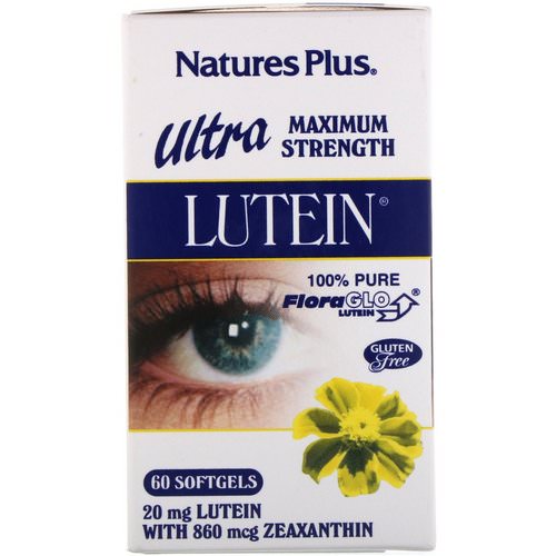Nature's Plus, Ultra Lutein, Maximum Strength, 20 mg, 60 Softgels Review