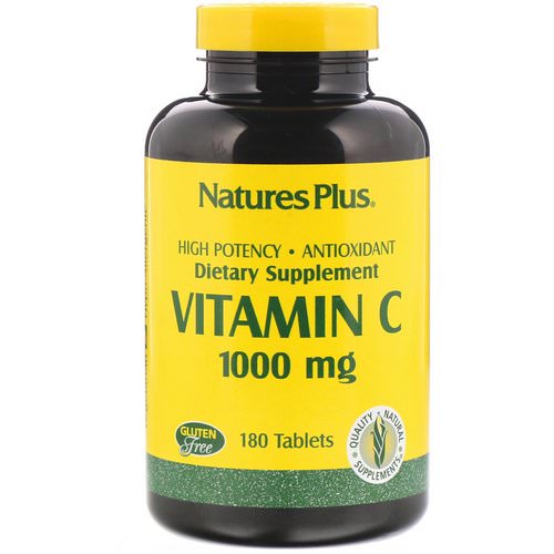 Nature's Plus, Vitamin C, 1000 mg, 180 Tablets Review