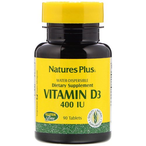 Nature's Plus, Vitamin D3, 400 IU, 90 Tablets Review