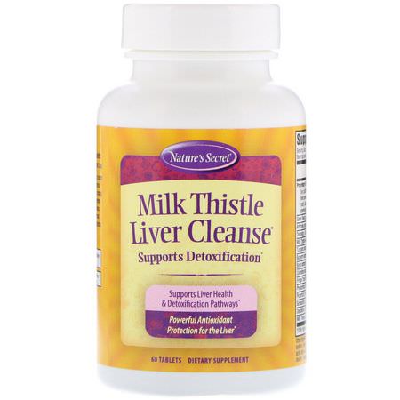 Nature's Secret Milk Thistle Silymarin Liver Formulas - 肝臟, 補品, 水飛薊水飛薊素, 順勢療法