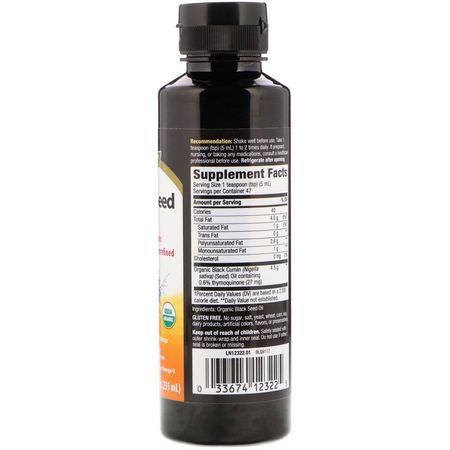 黑種子, 順勢療法: Nature's Way, 100% Organic Black Seed Oil, 8 fl oz (235 ml)