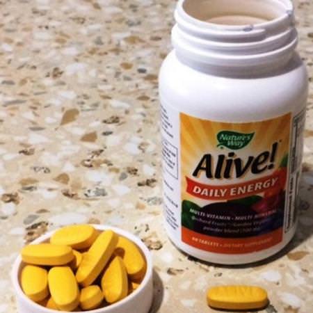 Nature's Way, Alive! Daily Energy, Multivitamin-Multimineral, 60 Tablets