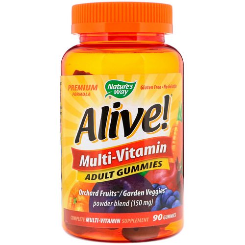 Nature's Way, Alive! Multi-Vitamin, Adult Gummies, Fruit Flavors, 90 Gummies Review