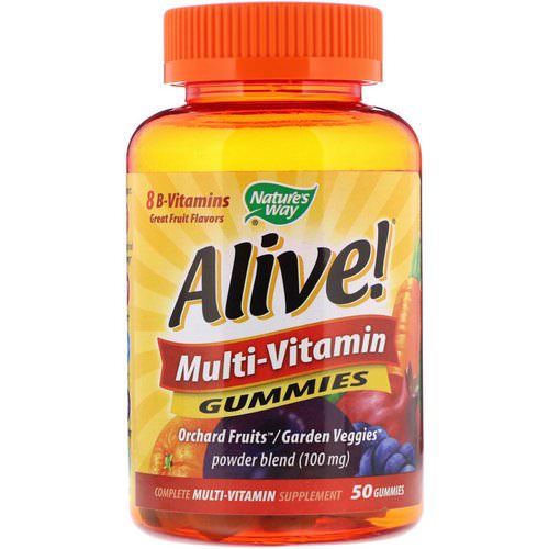 Nature's Way, Alive! Multi-Vitamin Gummies, Great Fruit Flavors, 50 Gummies Review