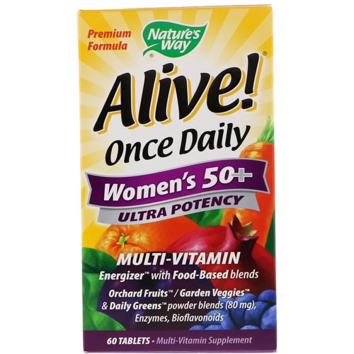 Nature's Way, Alive! Once Daily, Women's 50+ Multi-Vitamin, 60 Tablets Review