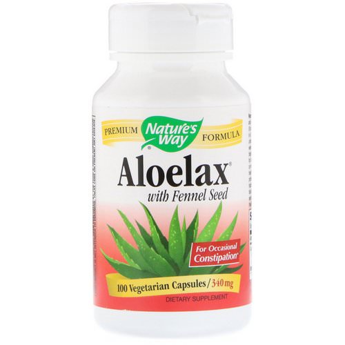 Nature's Way, Aloelax with Fennel Seed, 340 mg, 100 Vegetarian Capsules Review