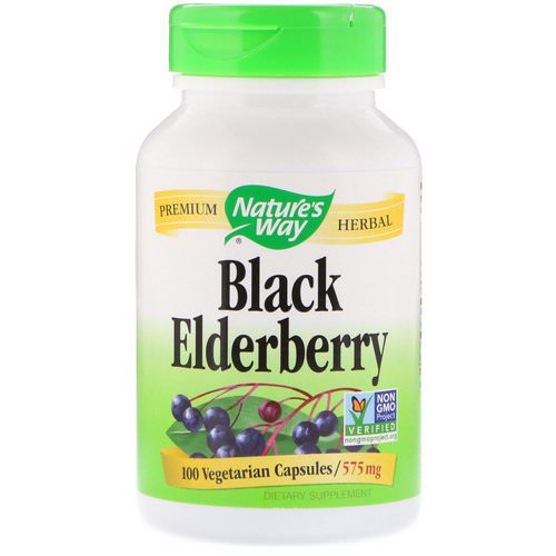 Nature's Way, Black Elderberry, 575 mg, 100 Vegetarian Capsules Review