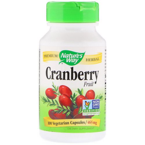 Nature's Way, Cranberry Fruit, 465 mg, 100 Vegetarian Capsules Review