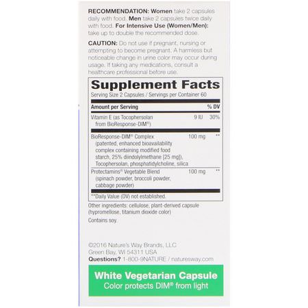 DIM, 婦女健康: Nature's Way, DIM-plus, Estrogen Metabolism, 120 Vegetarian Capsules