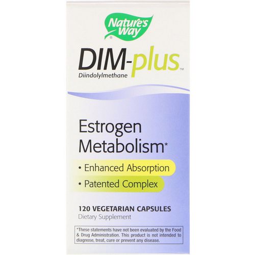 Nature's Way, DIM-plus, Estrogen Metabolism, 120 Vegetarian Capsules Review