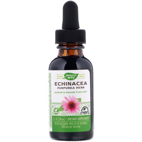 Nature's Way, Echinacea, 99.9% Alcohol Free, 1 fl oz (30 ml) Review
