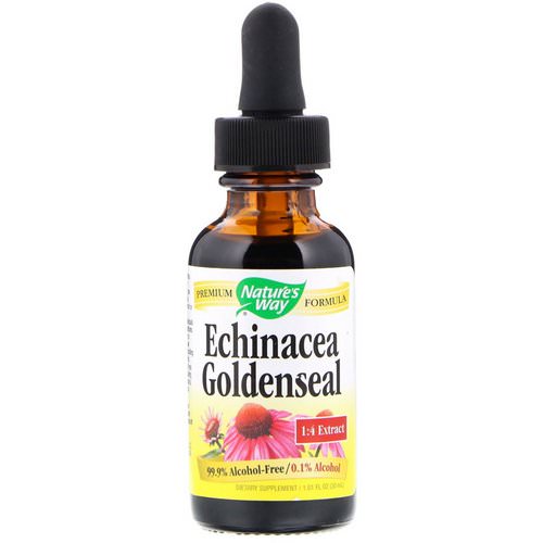 Nature's Way, Echinacea Goldenseal, Alcohol Free 99.9%, 1 fl oz (30 ml) Review