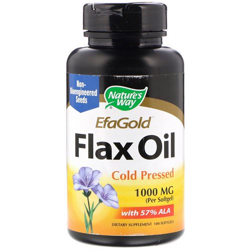 Nature's Way, EfaGold, Flax Oil, 1000 mg, 100 Softgels Review