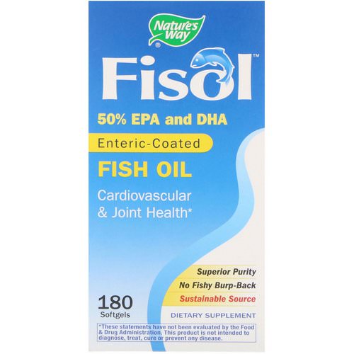 Nature's Way, Fisol, Enteric-Coated Fish Oil, 180 Softgels Review