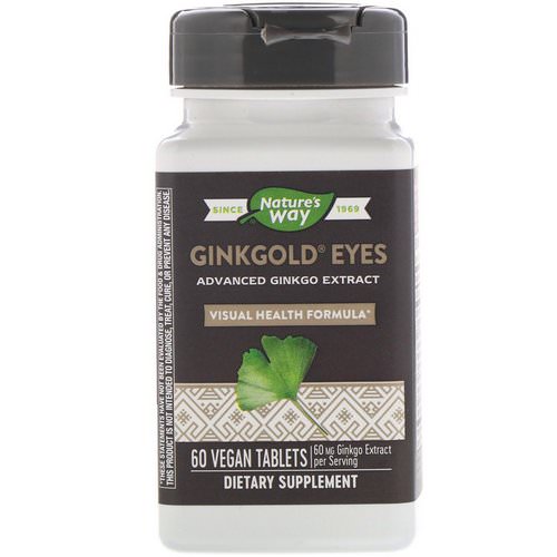 Nature's Way, Ginkgold Eyes, 60 Vegan Tablets Review