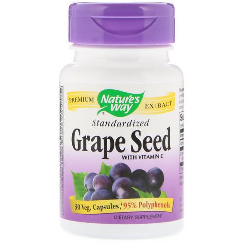 Nature's Way, Grape Seed with Vitamin C, Standardized, 30 Veg. Capsules Review