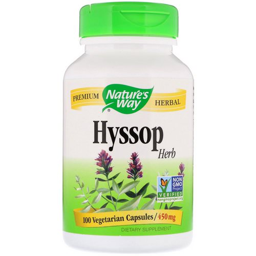 Nature's Way, Hyssop Herb, 450 mg, 100 Vegetarian Capsules Review