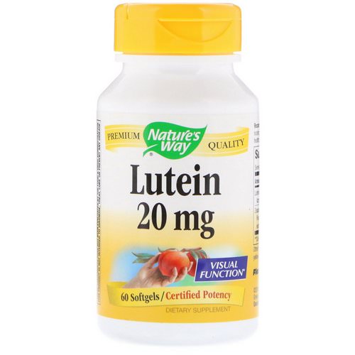 Nature's Way, Lutein, 20 mg, 60 Softgels Review