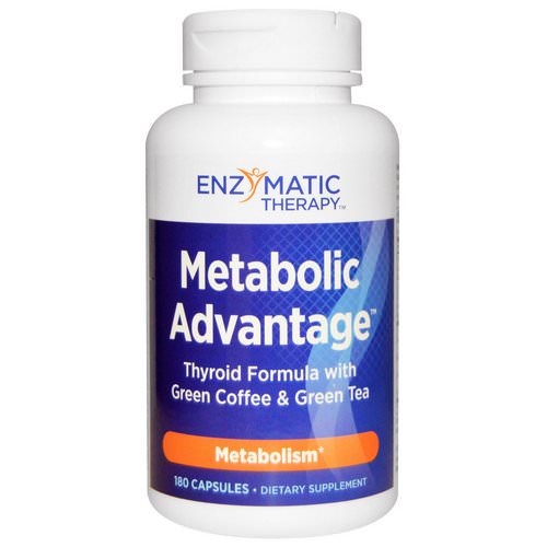 Nature's Way, Metabolic Advantage, Thyroid Formula with Green Coffee & Green Tea, Metabolism, 180 Capsules Review