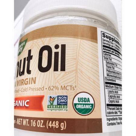 Nature's Way, Organic, Coconut Oil, Extra Virgin, 2 lbs (896 g)