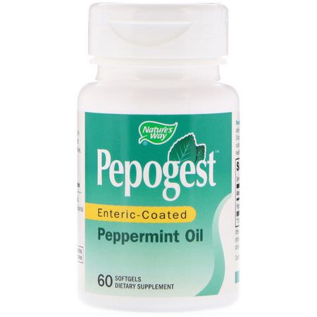 Nature's Way Peppermint Intestinal Formulas - 腸, 消化, 補品, 薄荷
