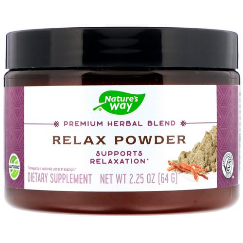 Nature's Way, Premium Herbal Blend, Relax Powder, 2.25 oz (64 g) Review