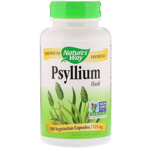 Nature's Way, Psyllium Husk, 525 mg, 180 Vegetarian Capsules Review