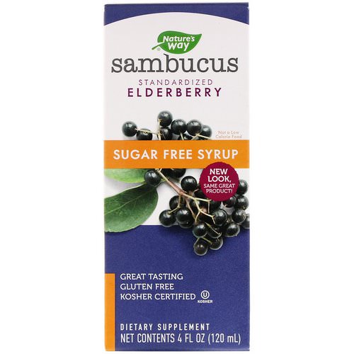 Nature's Way, Sambucus, Standardized Elderberry, Sugar-Free Syrup, 4 fl oz (120 ml) Review