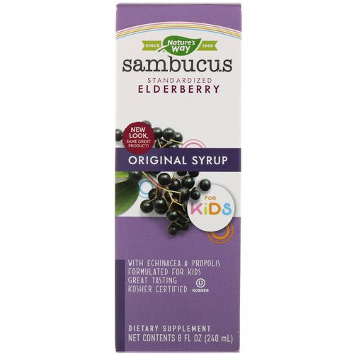 Nature's Way, Sambucus For Kids, Standardized Elderberry, Original Syrup, 8 fl oz (240 ml) Review