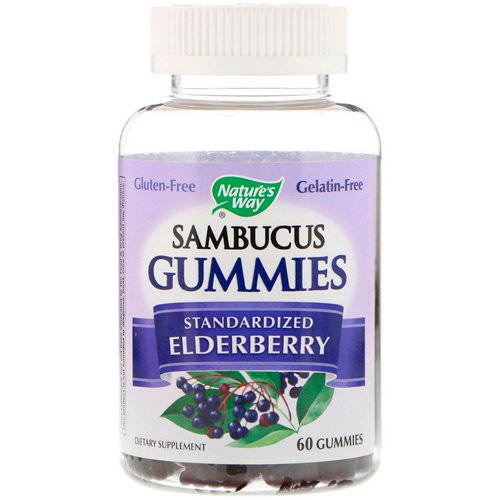 Nature's Way, Sambucus Gummies, Standardized Elderberry, 60 Gummies Review
